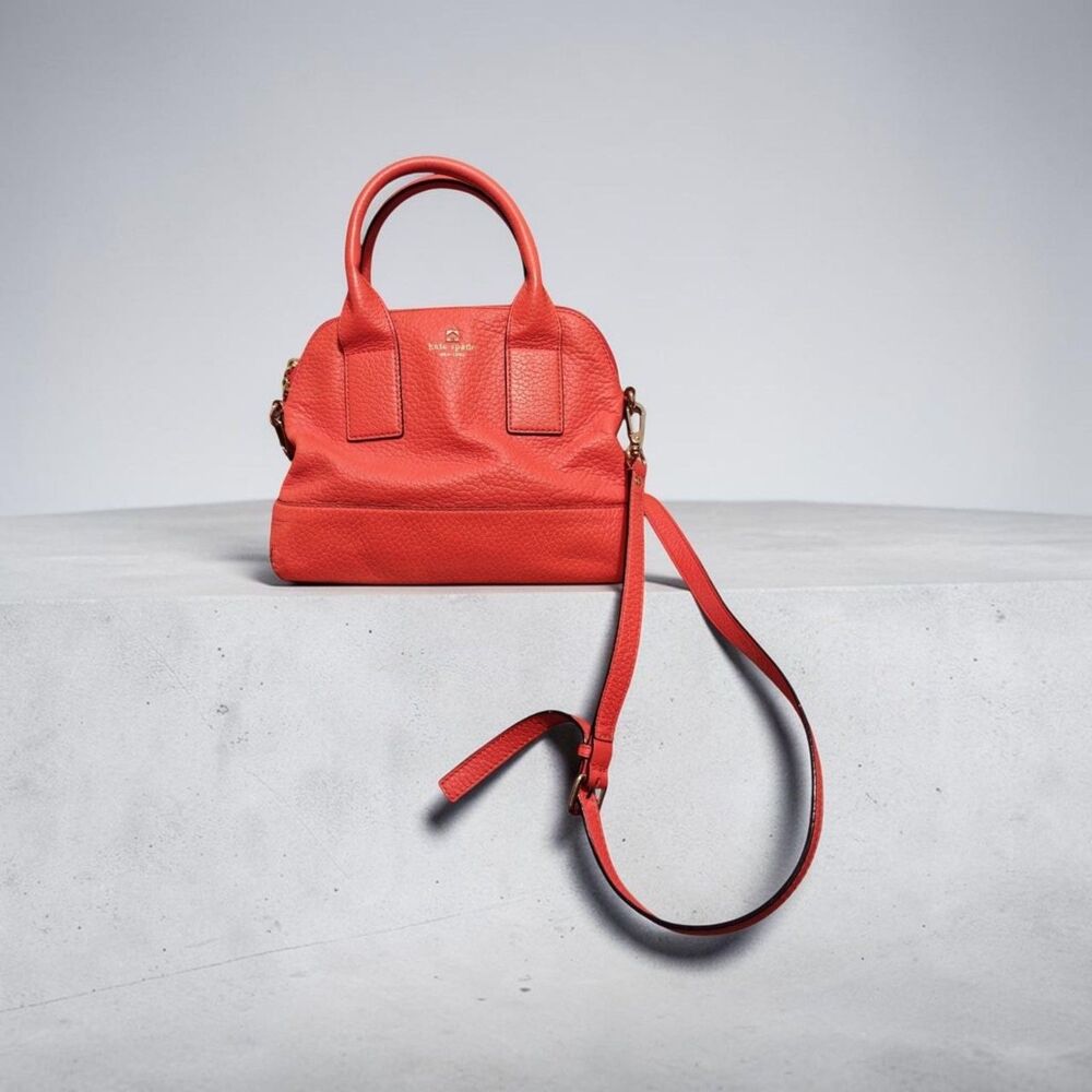 Kate Spade Southport Avenue Small Jenny red leather satchel